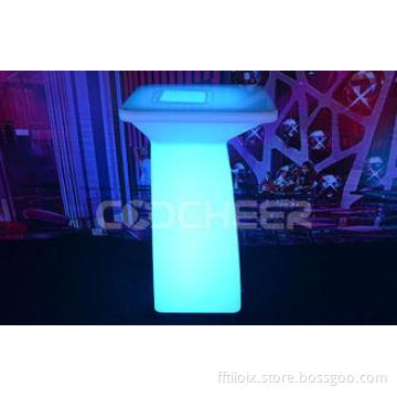 Luxury Led Party Furniture waterproof illuminated bar table
